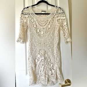 Boho style knitted dress